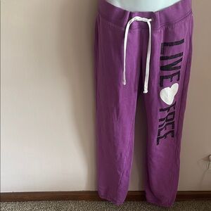Mossimo Supply Co. Women’s Purple Joggers with Drawstring